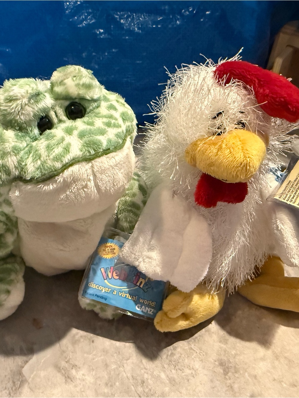 Ganz Plush White & Yellow Chicken Stuffed Animal - Cute Soft Kids Toy